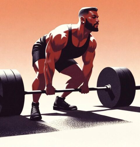 Barbell vintage gym barbell