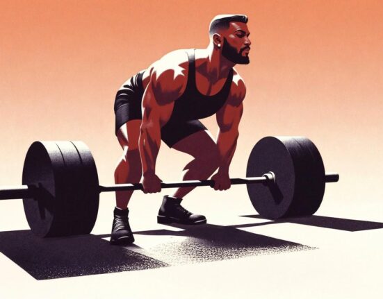 Barbell vintage gym barbell