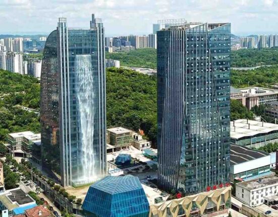 China claims world’s biggest man-made waterfall