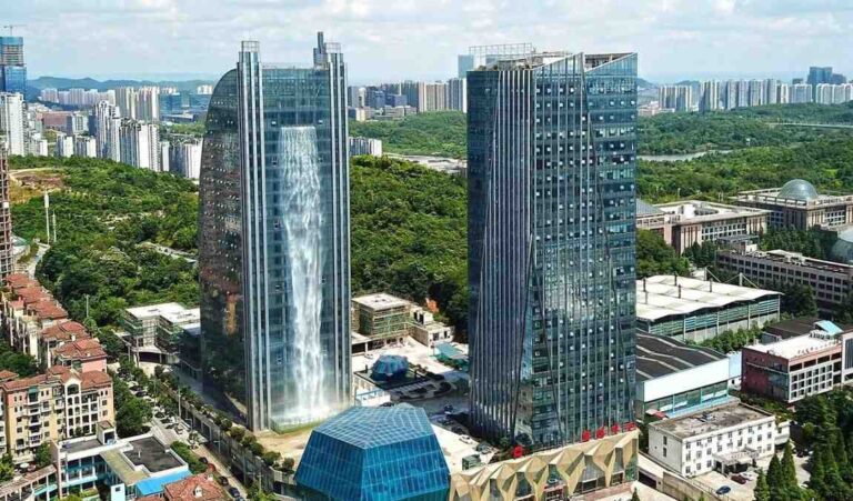 China claims world’s biggest man-made waterfall