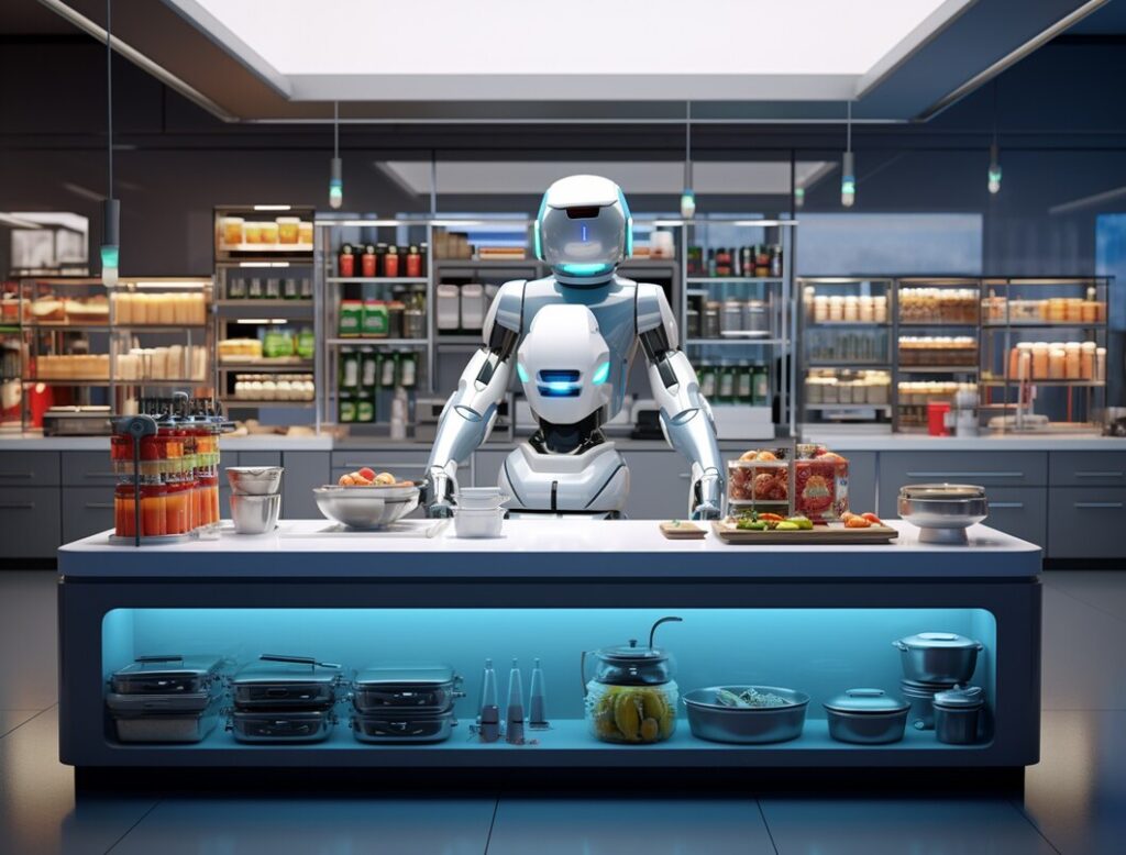robots controlling food
