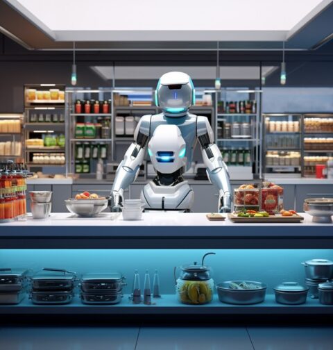 robots controlling food