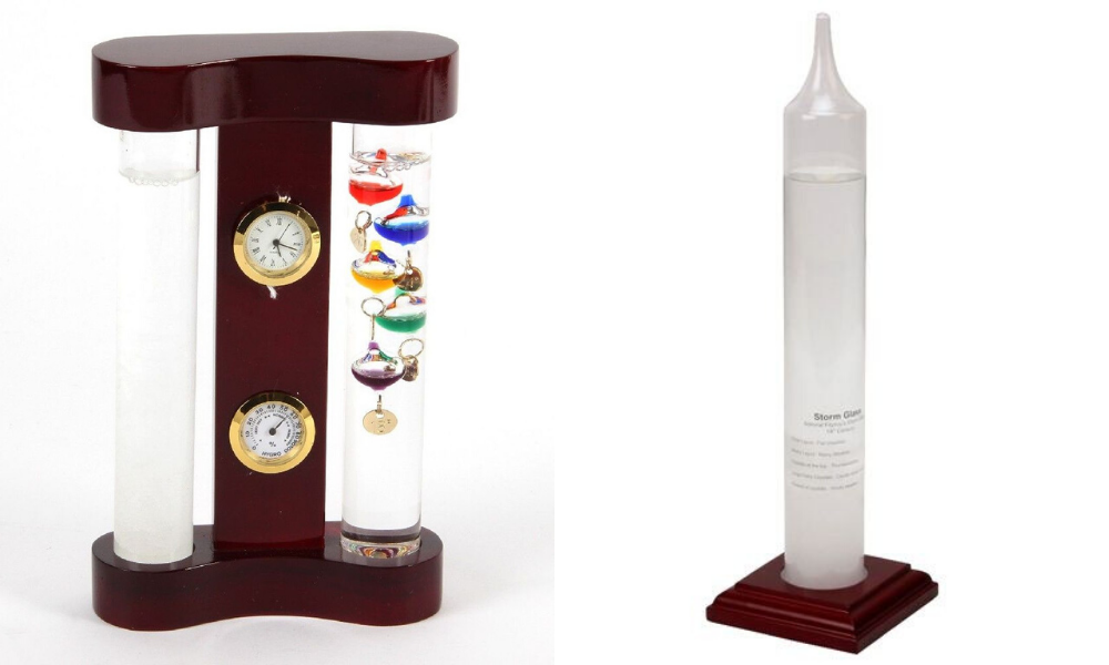 Galileo Thermometer and Storm Glass