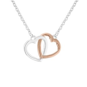 Matashi Gold Plated Double Heart Figurine