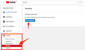 youtube configure button