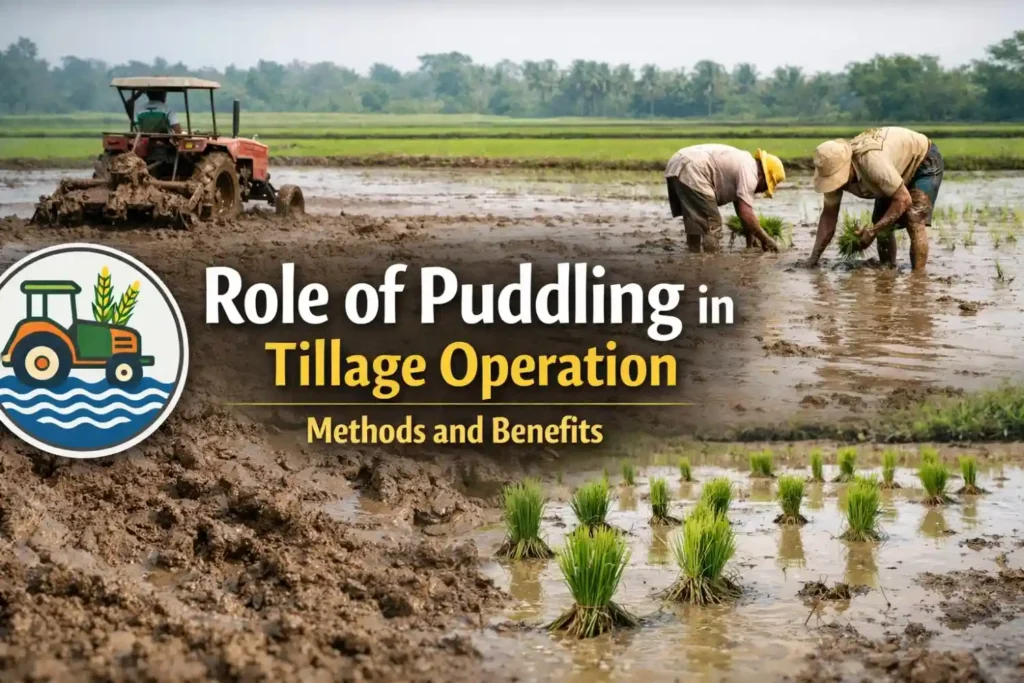 Role of Puddling in Tillage operation