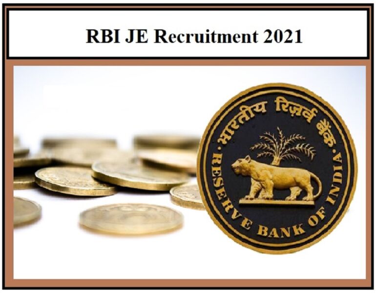 RBI JE Recruitment 2021