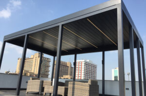 louvered pergola