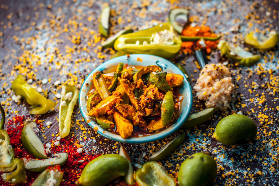 Perfect dishes with Achaar