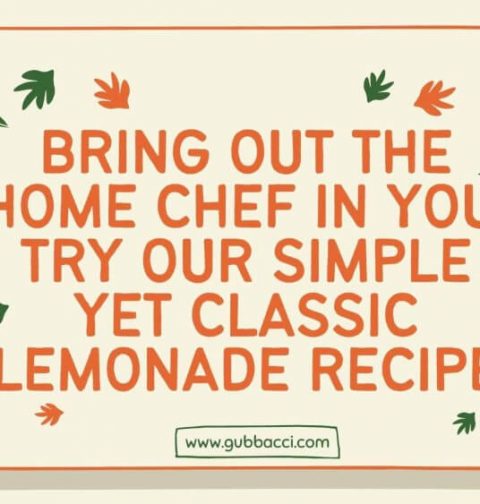 Bring Out the Home Chef in You Try our Simple Yet Classic Lemonade Recipe