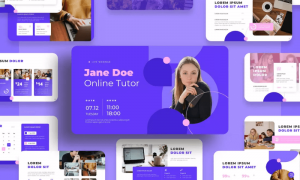 Online Tutor Education Presentation Template