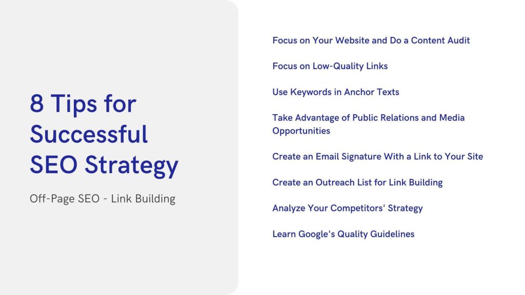 Tips for Successful SEO Strategy