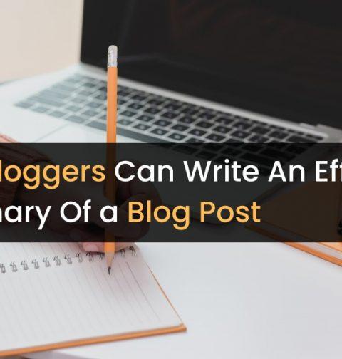 How Bloggers Can Write an Effective Summary of a Blog Post