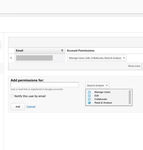 Google Analytics Account