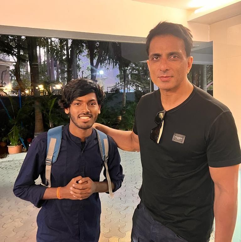 Amarjeet Jaikar with Sonu Sood Photo