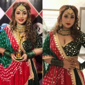 Rani Chatterjee with the Best Actress Award