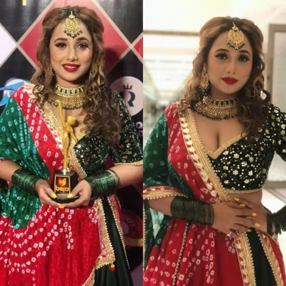 Rani Chatterjee with the Best Actress Award
