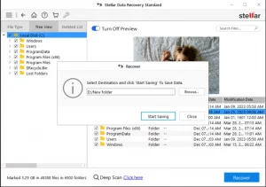 Stellar Data Recovery - Start the Recovery