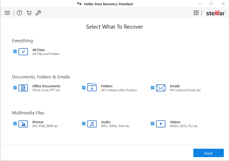 Stellar Data Recovery