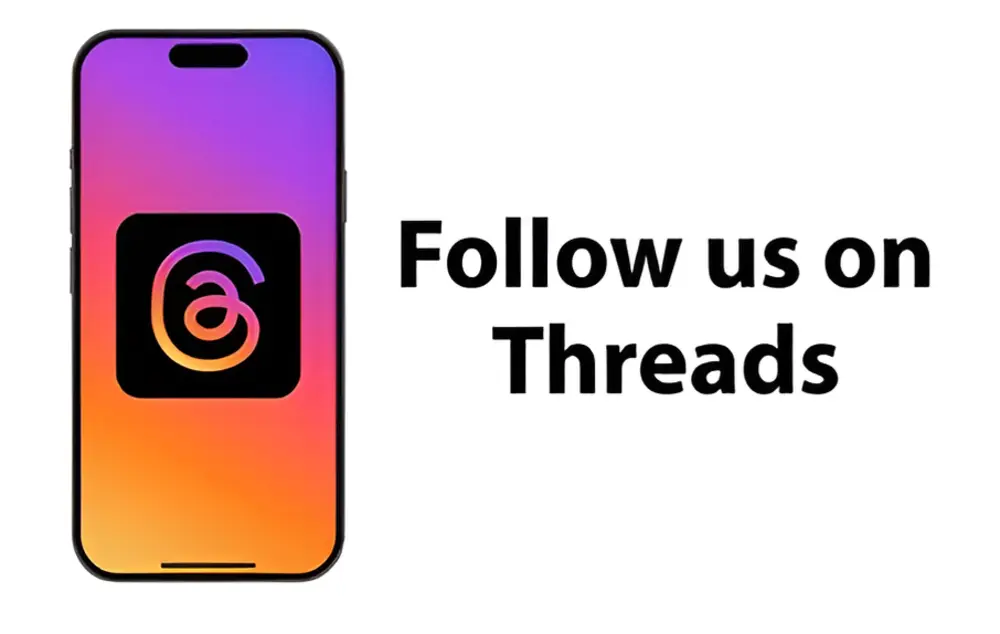 Follow us on Threads