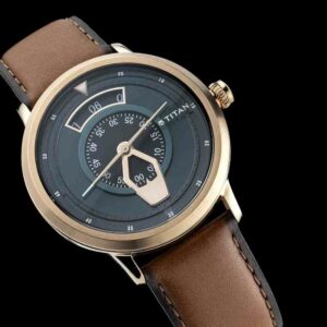 Magnetic Compass-Inspired Sea Green Dial Watch