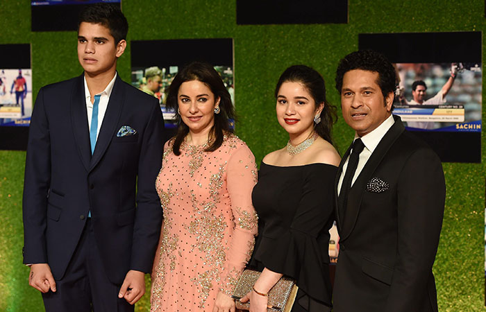 Sachin Tendulkar Family Photo