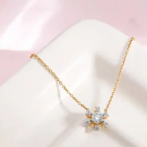 Eternal Embrace Solitaire Necklace
