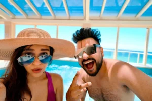 Prerna Malhan with Husband Harsh Gupta