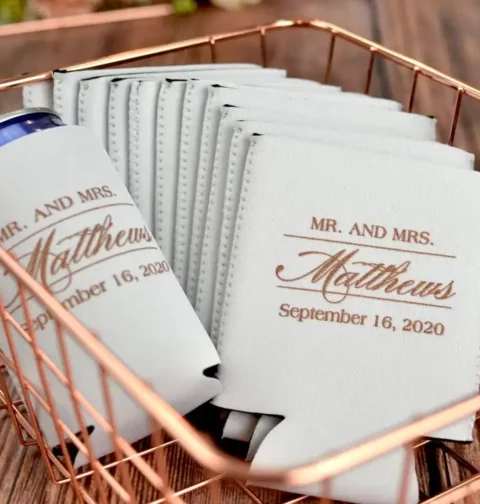 wedding koozies