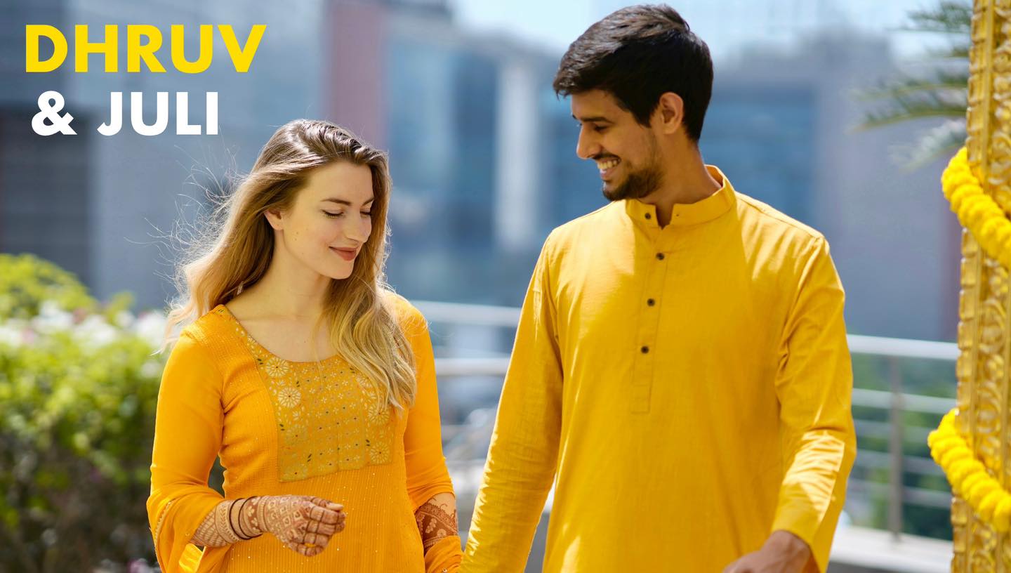 Dhruv Rathee and Juli Lbr Wedding Images
