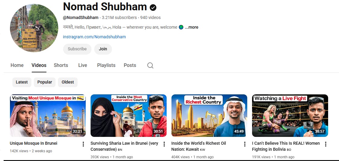 Shubham Kumar YouTube