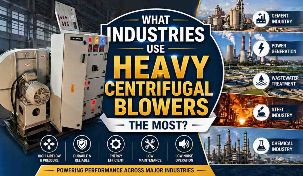 Industries Use Heavy Centrifugal Blowers