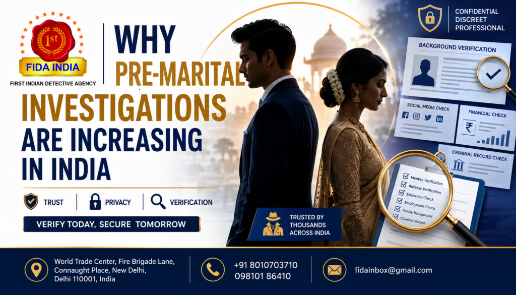 Pre-marital investigation services in India