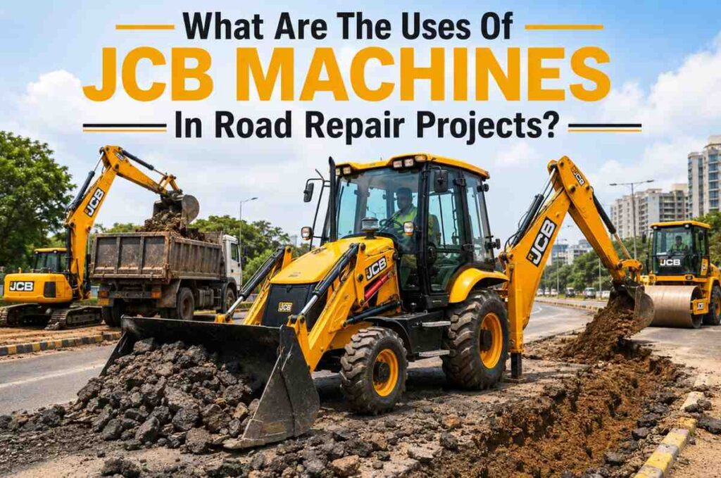 Uses Of Jcb Machines In Road Repair Projects