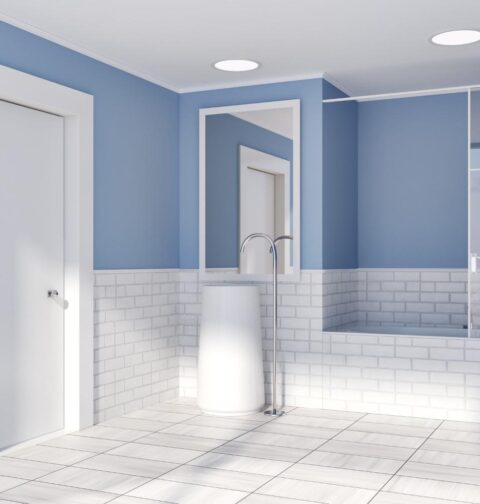 uPVC bathroom door installed in Chennai apartment