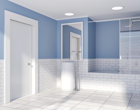 uPVC bathroom door installed in Chennai apartment