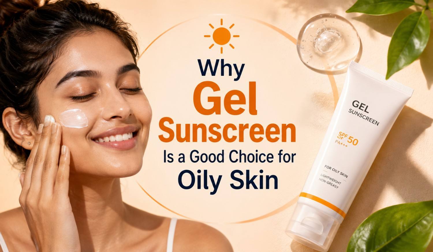 Gel Sunscreen Is a Good Choice for Oily Skin