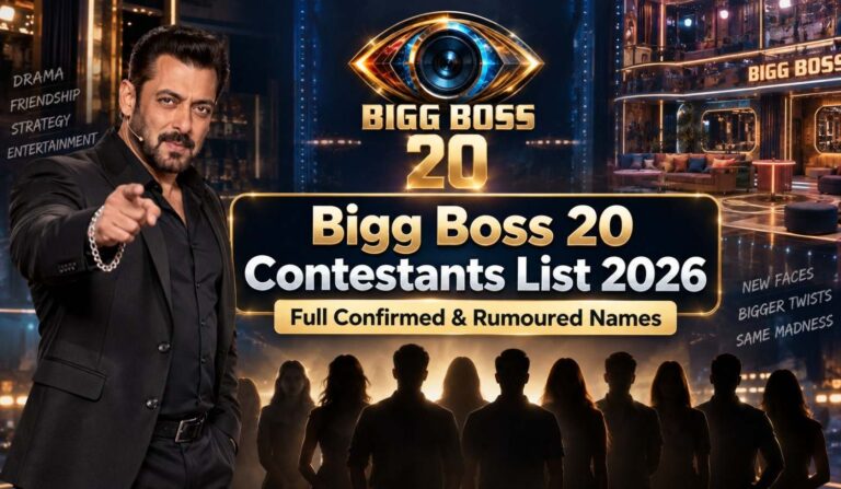 Bigg Boss 20 Contestants List 2026