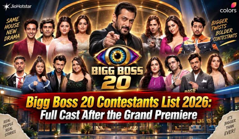Bigg Boss 20 Contestants List 2026: Full Cast