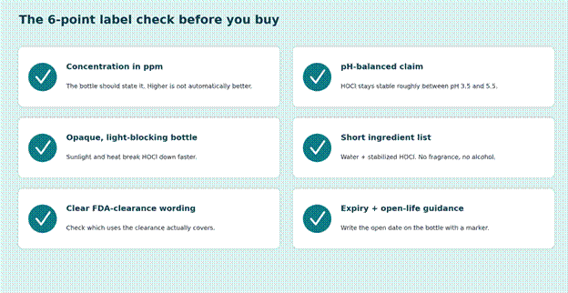 Check these six items on the label before you buy.