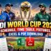 ODI World Cup 2027 Schedule Banner
