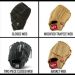 Baseball leather gloves